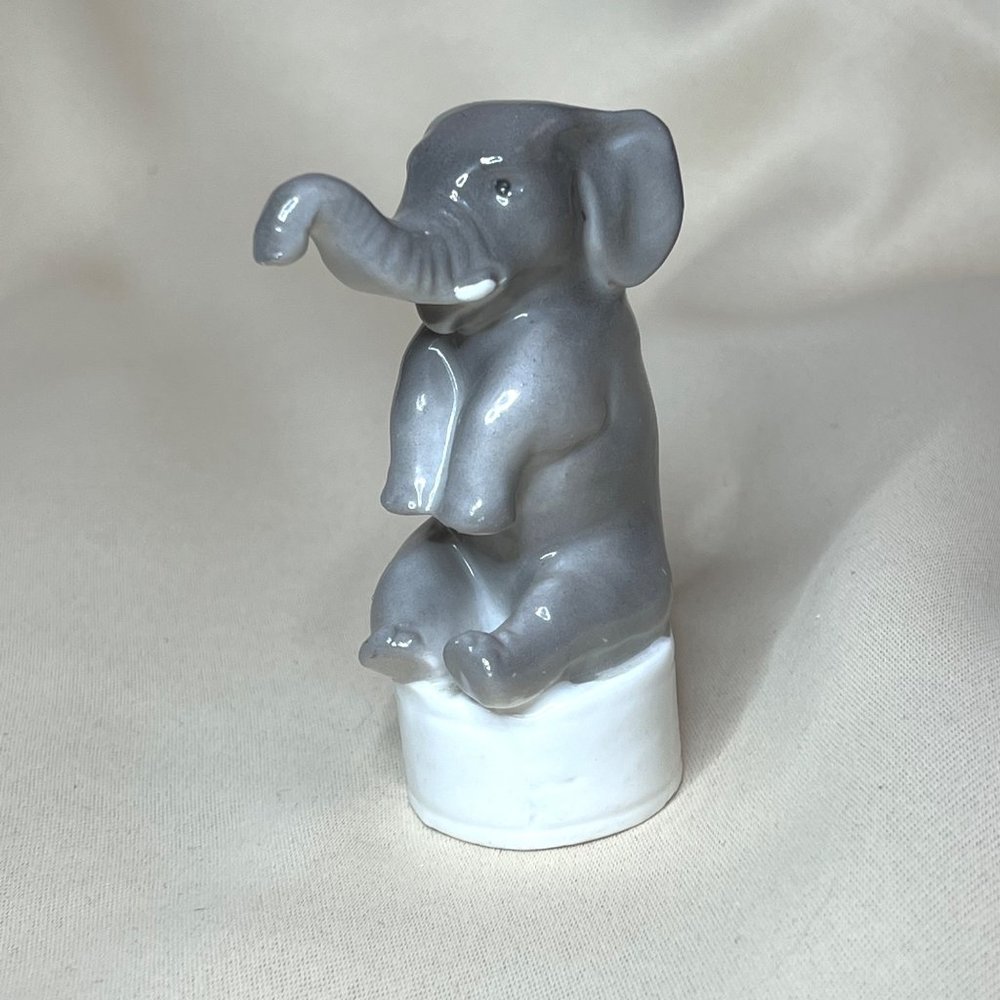 Vintage Erphila Ceramic Elephant Figurine Germany
